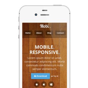 Mobile App Theme homepage