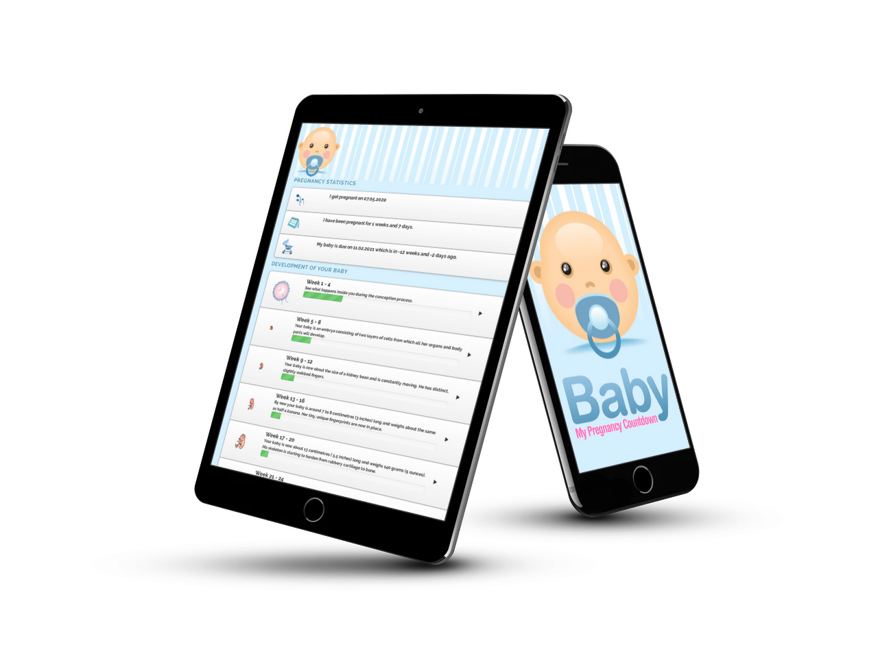 Wordpress baby pregnancy tracker plugin