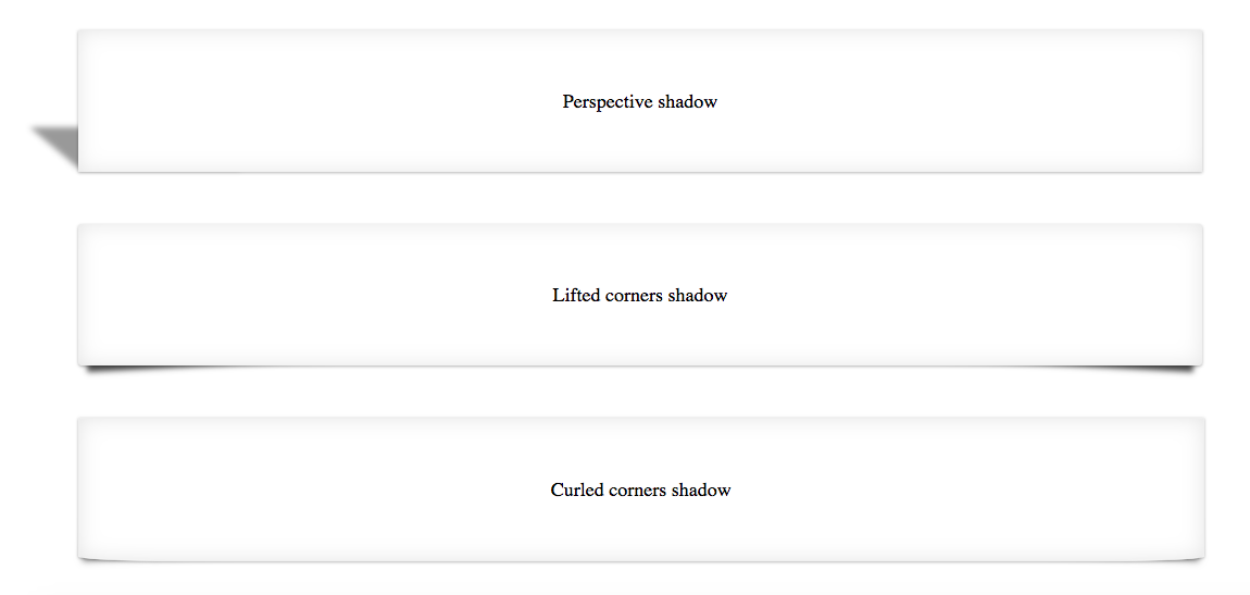 CSS perspective shadow